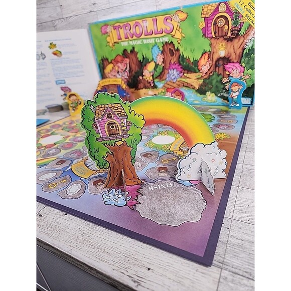 Vintage Trolls The Magic Wish Board Game Parker Brothers 1992 Treasure COMPLETE - Picture 6 of 12
